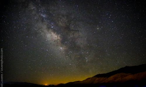 Milky Way, photographed near Lone Pine, CA